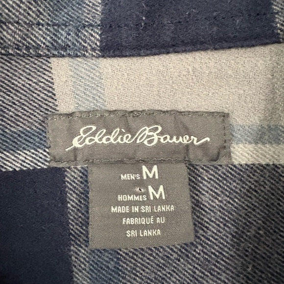 Eddie Bauer, size M, men’s plaid long sleeve button down shirt. - Picture 3 of 6